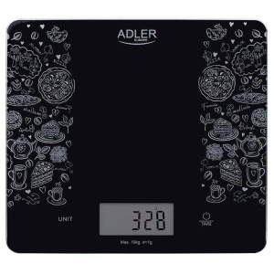 Cântar de bucatarie din sticla, 1 g - 10 kg, LCD, 20 x 18 cm - Img 1