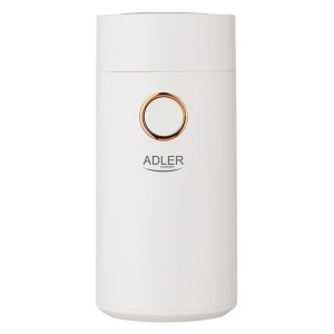 Râșniță de cafea Adler AD 4446wg, 150 W, 75 g, alb/auriu