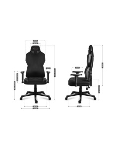 Scaun gaming Huzaro Combat 6.2 LED RGB, material Mesh, cu cotiere reglabile, 140 kg, Negru - Img 5
