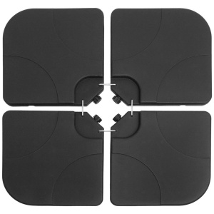 Suport baza umbrela 103x103cm, cu 4 elementi, umplere cu apa sau nisip - Img 1