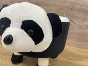 Taburet pentru copii, 28x25cm, maxim 50kg, model panda - Img 3