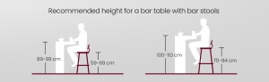 VASAGLE Set masa de bar cu 2 scaune, cadru din otel, blat lemn, design industrial, 100x40x90cm, maro rustic si negru - Img 3