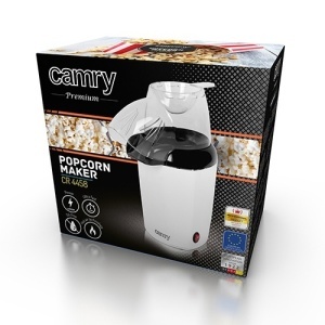 Aparat de popcorn, Adler CR4458, 1200 W, capac transparent, alb - Img 6