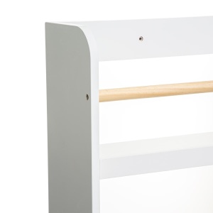 Biblioteca copii Atmosphera Classic, 4 rafturi, MDF si lemn de pin, 55x112 cm, alb - Img 3