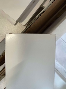 RESIGILAT: VASAGLE Noptiera din bambus, cu 2 sertare, 2 prize si 2 USB, 35x40x60 cm, alb - Img 2