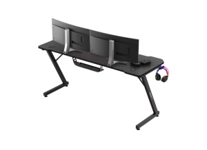 Birou Gaming Huzaro, Hero 4.8, 160 X 60 X 74 Cm, Mousepad Inclus 80 X 58 Cm, Negru - Img 4