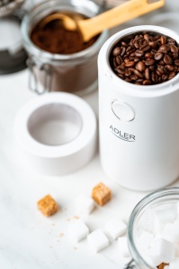 Rasnita de cafea, Adler AD4446WS, 150 W, 75 g, cuțit rotativ, capac transparent, alb - Img 4