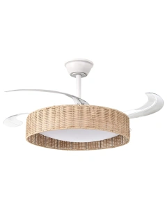 Ventilator de tavan/ Beliani / Cu lumină & telecomandă, LED alb - Img 2