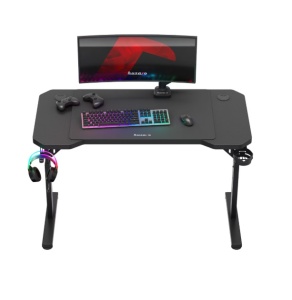 Birou De Gaming, Huzaro Hero 2.6, Mousepad inclus, Inaltime reglabila, Negru - Img 7
