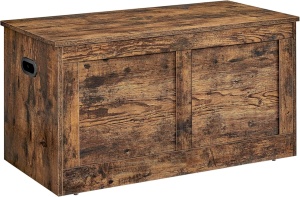 Banca de depozitare Vasagle, 40x80x46,5 cm, capacitate 135 kg, maro vintage