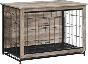 Cusca caine cu usi duble, Feandrea UPFC003G01, tava detasabila, 98 x 65 x 67 cm