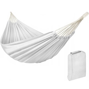 Hamac doua persoane, Sersimo, 200x150 cm, 200kg, gri - Img 1