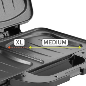 Sandwich maker XL, Adler CR3054, 1300W, inox - Img 2