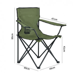 Scaun de camping pliabil,set de 2 buc - Img 7