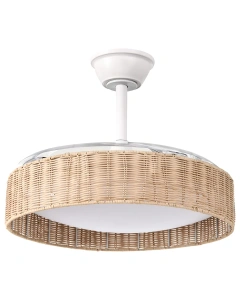 Ventilator de tavan/ Beliani / Cu lumină & telecomandă, LED alb - Img 3