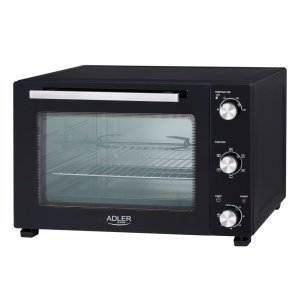 Cuptor electric Adler, AD6026, 48L, 1800 W, 5 functii, negru