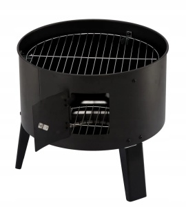 Gratar metalic pe carbuni, inchis pe 3 nivele, cu capac si termometru, 80x44x38cm - Img 3