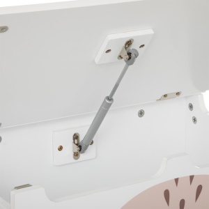 Lada depozitare Atmosphera for kids Renard, 53x33x55 cm, MDF cu picioare lemn, alb - Img 4