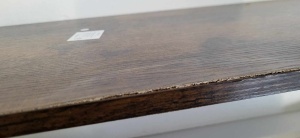 RESIGILAT: VASAGLE Masa de bar inalta, cadru metalic, design industrial, 120x40x100cm, maro rustic - Img 2