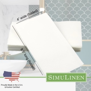 Servetele oaspeti premium Simulinen, design simplu, unica folosinta, material textil - Img 4
