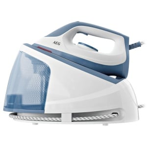 Stație de călcat cu abur AEG ST5-1-2DB Gentle 5000, de 2400W, alb și albastru - Img 1