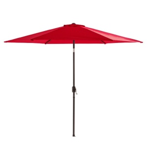 Umbrela terasa gradina, cu manivela si inclinare, GU18E, diametru 300cm, Rosu