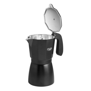 Espressor moka, Adler AD 4429, 9 cesti, 520 ml, aluminiu, maner termic - Img 5