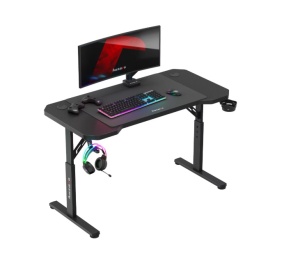 Birou De Gaming, Huzaro Hero 2.6, Mousepad inclus, Inaltime reglabila, Negru - Img 2