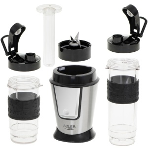 Blender cu 2 Recipiente Portabile cu capac Adler AD 4081, 500 W, 570 ml si 400 ml - Img 3