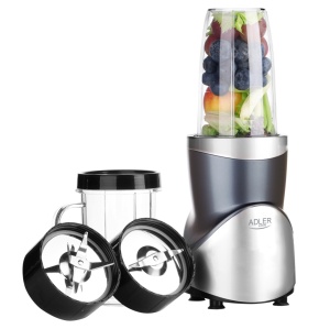 Blender smoothie 4 recipiente, Adler AD 4084, 1200 W, funcție Pulse, design elegant