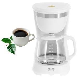 Cafetiera cu filtru Adler, 600 W, AD4381W, functie blocare picurare, filtru detasabil, alb - Img 5