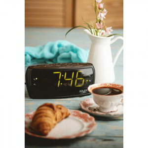 Ceas cu alarma, radio,display LED generos 16 cm - Img 4