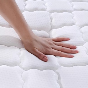 Saltea cu arcuri AKORD cu husă de protecție 90x200 cm, 24 cm înălțime, alb - Img 3