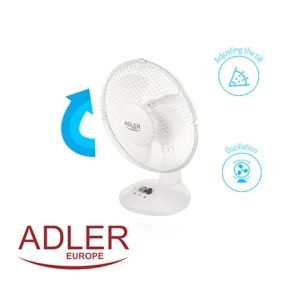 Ventilator de masa Adler AD7302, 2 viteze, debit de aer 14m3/min, max 45W, 23 cm - Img 4