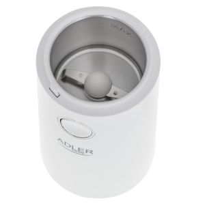 Rasnita de cafea, Adler AD4446WS, 150 W, 75 g, cuțit rotativ, capac transparent, alb - Img 3