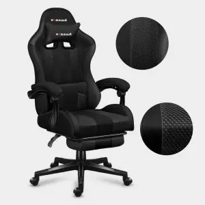 Scaun de gaming, HUZARO Force 4.7, Carbon Mesh, Suport Picioare, Functia Seat Rest, Negru - Img 4