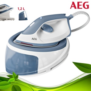 Stație de călcat cu abur AEG ST5-1-2DB Gentle 5000, de 2400W, alb și albastru - Img 4