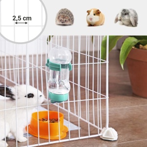 Tarc pentru animale mici Songmics, 143 × 73 × 46 cm, alb - Img 4
