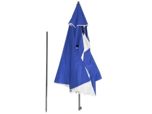 Umbrela de plaja tip cort, 240x230 cm – protectie solara, antivant, pliabila, cu husa - Img 3