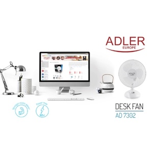 Ventilator de masa Adler AD7302, 2 viteze, debit de aer 14m3/min, max 45W, 23 cm - Img 5