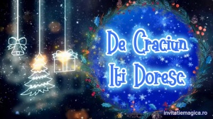 Felicitare cu tematica de Craciun Gratuita sau personalizata CF25