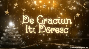 Felicitare cu tematica de Craciun Gratuita sau personalizata CF35