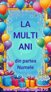 Felicitare Video cu tematica Baloane BALM02