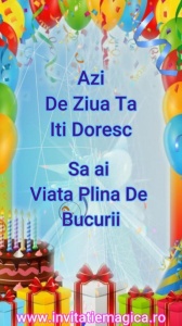 Felicitare Video cu tematica Baloane BALM08