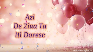 Felicitare Video cu tematica pentru FETE cod FELF28