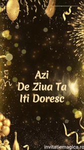 Felicitare video personalizata cu elemente AURII FELA09