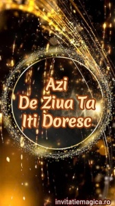Felicitare video personalizata cu elemente AURII FELA37