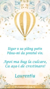 Invitatie Video Botez tematica pentru Baieti cod BTP03