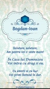 Invitatie Video Botez tematica pentru Baieti cod BTP73