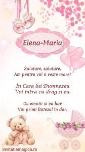 Invitatie Video Botez tematica pentru Fete cod BTP33